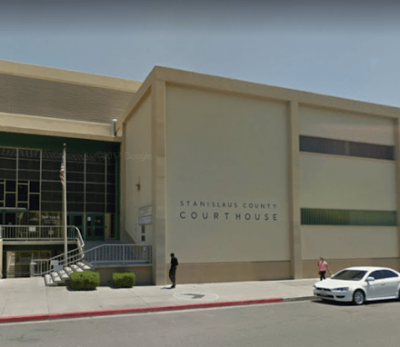 Front of Stanislaus Courthouse Bldg